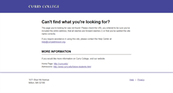 Desktop Screenshot of curryadmission.org